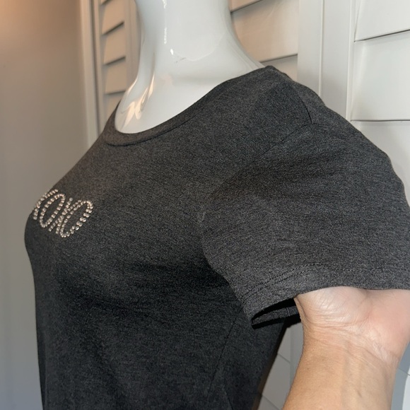 NWT XOXO WOMEN TOP MELANGE GRAY SIZE MEDIUM - Picture 6 of 12